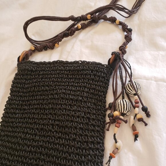 Boho Style Crossbody Shell Tassel Bag Anchor’s Away By Cruisewear & Co. NWOT - Picture 7 of 8
